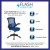 Flash Furniture BL-X-5M-BLUE-GG Mid-Back Blue Mesh Swivel Ergonomic Task Office Chair with Flip-Up Arms addl-3