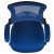 Flash Furniture BL-X-5M-D-BLUE-GG Mid-Back Blue Mesh Ergonomic Drafting Chair with Adjustable Foot Ring and Flip-Up Arms addl-10