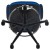 Flash Furniture BL-X-5M-D-BLUE-GG Mid-Back Blue Mesh Ergonomic Drafting Chair with Adjustable Foot Ring and Flip-Up Arms addl-11