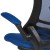 Flash Furniture BL-X-5M-D-BLUE-GG Mid-Back Blue Mesh Ergonomic Drafting Chair with Adjustable Foot Ring and Flip-Up Arms addl-12