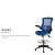 Flash Furniture BL-X-5M-D-BLUE-GG Mid-Back Blue Mesh Ergonomic Drafting Chair with Adjustable Foot Ring and Flip-Up Arms addl-3