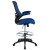 Flash Furniture BL-X-5M-D-BLUE-GG Mid-Back Blue Mesh Ergonomic Drafting Chair with Adjustable Foot Ring and Flip-Up Arms addl-8
