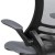 Flash Furniture BL-X-5M-D-DKGY-GG Mid-Back Dark Gray Mesh Ergonomic Drafting Chair with Adjustable Foot Ring and Flip-Up Arms addl-12