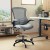 Flash Furniture BL-X-5M-D-DKGY-GG Mid-Back Dark Gray Mesh Ergonomic Drafting Chair with Adjustable Foot Ring and Flip-Up Arms addl-1