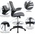 Flash Furniture BL-X-5M-D-DKGY-GG Mid-Back Dark Gray Mesh Ergonomic Drafting Chair with Adjustable Foot Ring and Flip-Up Arms addl-4