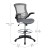 Flash Furniture BL-X-5M-D-DKGY-GG Mid-Back Dark Gray Mesh Ergonomic Drafting Chair with Adjustable Foot Ring and Flip-Up Arms addl-5