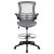 Flash Furniture BL-X-5M-D-DKGY-GG Mid-Back Dark Gray Mesh Ergonomic Drafting Chair with Adjustable Foot Ring and Flip-Up Arms addl-9
