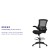 Flash Furniture BL-X-5M-D-GG Mid-Back Black Mesh Ergonomic Drafting Chair with Adjustable Foot Ring and Flip-Up Arms addl-3