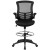 Flash Furniture BL-X-5M-D-GG Mid-Back Black Mesh Ergonomic Drafting Chair with Adjustable Foot Ring and Flip-Up Arms addl-9