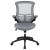 Flash Furniture BL-X-5M-DKGY-GG Mid-Back Dark Gray Mesh Swivel Ergonomic Task Office Chair with Flip-Up Arms addl-10