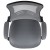 Flash Furniture BL-X-5M-DKGY-GG Mid-Back Dark Gray Mesh Swivel Ergonomic Task Office Chair with Flip-Up Arms addl-11