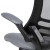 Flash Furniture BL-X-5M-DKGY-GG Mid-Back Dark Gray Mesh Swivel Ergonomic Task Office Chair with Flip-Up Arms addl-13