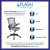 Flash Furniture BL-X-5M-DKGY-GG Mid-Back Dark Gray Mesh Swivel Ergonomic Task Office Chair with Flip-Up Arms addl-3