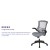 Flash Furniture BL-X-5M-DKGY-GG Mid-Back Dark Gray Mesh Swivel Ergonomic Task Office Chair with Flip-Up Arms addl-4