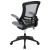 Flash Furniture BL-X-5M-DKGY-GG Mid-Back Dark Gray Mesh Swivel Ergonomic Task Office Chair with Flip-Up Arms addl-7