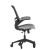 Flash Furniture BL-X-5M-DKGY-RLB-GG Mid-Back Dark Gray Mesh Swivel Ergonomic Task Office Chair with Flip-Up Arms and Transparent Roller Wheels addl-7