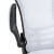 Flash Furniture BL-X-5M-D-WH-GG Mid-Back White Mesh Ergonomic Drafting Chair with Adjustable Foot Ring and Flip-Up Arms addl-12
