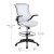 Flash Furniture BL-X-5M-D-WH-GG Mid-Back White Mesh Ergonomic Drafting Chair with Adjustable Foot Ring and Flip-Up Arms addl-5
