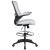 Flash Furniture BL-X-5M-D-WH-GG Mid-Back White Mesh Ergonomic Drafting Chair with Adjustable Foot Ring and Flip-Up Arms addl-8