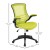 Flash Furniture BL-X-5M-GRN-GG Mid-Back Green Mesh Swivel Ergonomic Task Office Chair with Flip-Up Arms addl-6