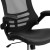 Flash Furniture BL-X-5M-LEA-GG Mid-Back Black Mesh Swivel Desk Chair with LeatherSoft Seat addl-11