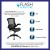 Flash Furniture BL-X-5M-LEA-GG Mid-Back Black Mesh Swivel Desk Chair with LeatherSoft Seat addl-3