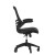 Flash Furniture BL-X-5M-LEA-RLB-GG Mid-Back Black Mesh Swivel Desk Chair with LeatherSoft Seat, Transparent Roller Wheels addl-7