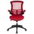 Flash Furniture BL-X-5M-RED-GG Mid-Back Red Mesh Swivel Ergonomic Task Office Chair with Flip-Up Arms addl-10