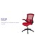 Flash Furniture BL-X-5M-RED-GG Mid-Back Red Mesh Swivel Ergonomic Task Office Chair with Flip-Up Arms addl-4