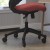 Flash Furniture BL-X-5M-RED-RLB-GG Mid-Back Red Mesh Swivel Ergonomic Task Office Chair with Flip-Up Arms and Transparent Roller Wheels addl-6