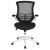 Flash Furniture BL-X-5M-WH-BK-GG Mid-Back Black Mesh Swivel Ergonomic Task Office Chair with White Frame and Flip-Up Arms addl-10