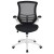 Flash Furniture BL-X-5M-WH-BK-GG Mid-Back Black Mesh Swivel Ergonomic Task Office Chair with White Frame and Flip-Up Arms addl-10