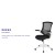 Flash Furniture BL-X-5M-WH-BK-GG Mid-Back Black Mesh Swivel Ergonomic Task Office Chair with White Frame and Flip-Up Arms addl-4