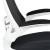 Flash Furniture BL-X-5M-WH-BK-GG Mid-Back Black Mesh Swivel Ergonomic Task Office Chair with White Frame and Flip-Up Arms addl-8