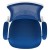 Flash Furniture BL-X-5M-WH-BLUE-GG Mid-Back Blue Mesh Swivel Ergonomic Task Office Chair with White Frame and Flip-Up Arms addl-11