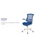 Flash Furniture BL-X-5M-WH-BLUE-GG Mid-Back Blue Mesh Swivel Ergonomic Task Office Chair with White Frame and Flip-Up Arms addl-4