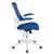 Flash Furniture BL-X-5M-WH-BLUE-GG Mid-Back Blue Mesh Swivel Ergonomic Task Office Chair with White Frame and Flip-Up Arms addl-9