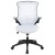Flash Furniture BL-X-5M-WH-GG Mid-Back White Mesh Swivel Ergonomic Task Office Chair with Flip-Up Arms addl-10