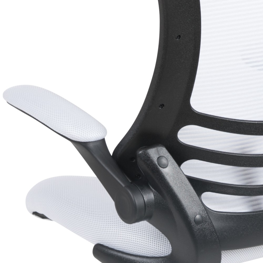 Flash Fundamentals Mid-Back Mesh Swivel Ergonomic Task Office Chair with Arms