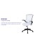 Flash Furniture BL-X-5M-WH-GG Mid-Back White Mesh Swivel Ergonomic Task Office Chair with Flip-Up Arms addl-4