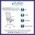 Flash Furniture BL-X-5M-WH-GY-GG Mid-Back Light Gray Mesh Swivel Ergonomic Task Office Chair with White Frame and Flip-Up Arms addl-3