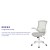 Flash Furniture BL-X-5M-WH-GY-GG Mid-Back Light Gray Mesh Swivel Ergonomic Task Office Chair with White Frame and Flip-Up Arms addl-4