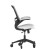 Flash Furniture BL-X-5M-WH-RLB-GG Mid-Back White Mesh Swivel Ergonomic Task Office Chair with Flip-Up Arms and Transparent Roller Wheels addl-7