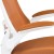 Flash Furniture BL-X-5M-WH-TAN-GG Mid-Back Tan Mesh Swivel Ergonomic Task Office Chair with White Frame and Flip-Up Arms addl-8