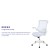 Flash Furniture BL-X-5M-WH-WH-GG Mid-Back White Mesh Swivel Ergonomic Task Office Chair with White Frame and Flip-Up Arms addl-4