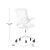 Flash Furniture BL-X-5M-WH-WH-RLB-GG Mid-Back White Mesh Swivel Ergonomic Task Office Chair with Flip-Up Arms addl-4