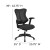Flash Furniture BL-ZP-806-BK-GG High Back Designer Black Mesh Executive Swivel Ergonomic Office Chair with Adjustable Arms addl-6