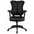 Flash Furniture BL-ZP-806-BK-LEA-GG High Back Designer Black Mesh Executive Swivel Ergonomic Office Chair with LeatherSoft Seat and Adjustable Arms addl-10