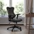 Flash Furniture BL-ZP-806-BK-LEA-GG High Back Designer Black Mesh Executive Swivel Ergonomic Office Chair with LeatherSoft Seat and Adjustable Arms addl-1