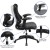 Flash Furniture BL-ZP-806-BK-LEA-GG High Back Designer Black Mesh Executive Swivel Ergonomic Office Chair with LeatherSoft Seat and Adjustable Arms addl-5